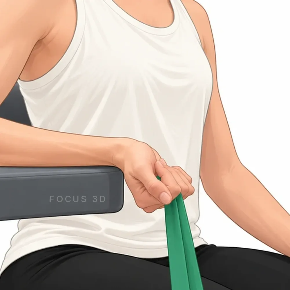 Flessione del polso con l'elastico — immagine 1 di 2