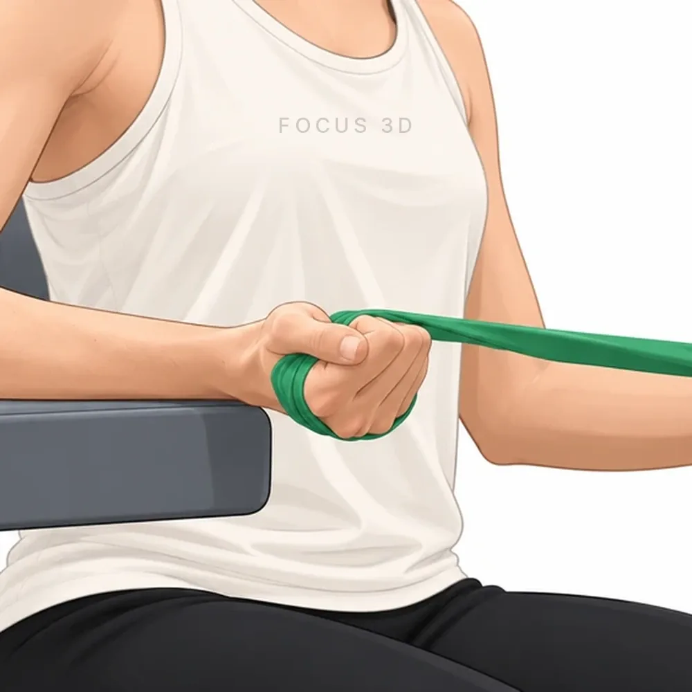 Supinazione con l'elastico — immagine 1 di 2